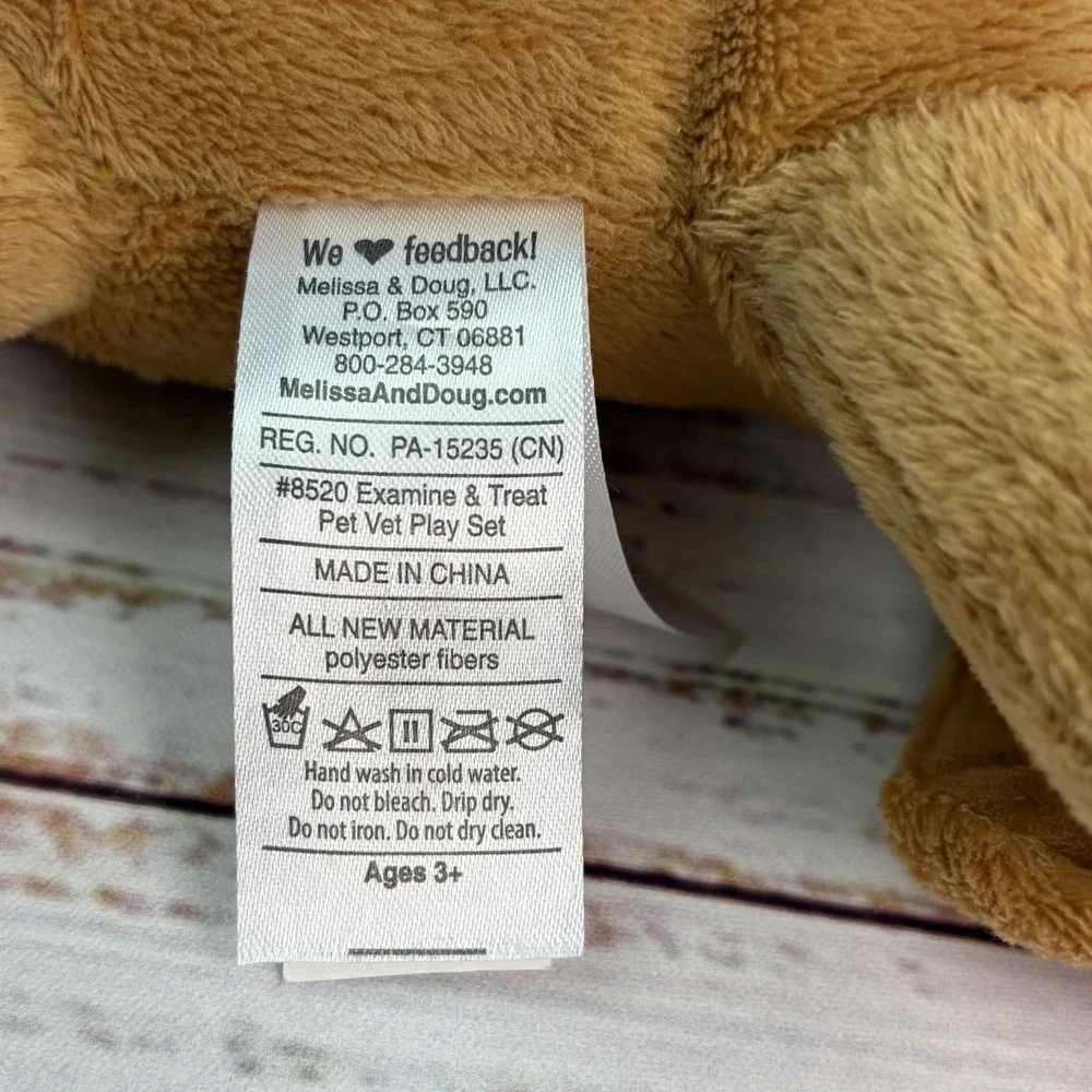 Melissa And‎ Doug Puppy Dog Stuffed Animal Plush Toy Part Of Pet Vet Play Set